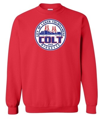 HCL - Red COLT Crewneck Sweatshirt (Full Chest)