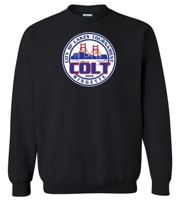 HCL - Black COLT Crewneck Sweatshirt (Full Chest)