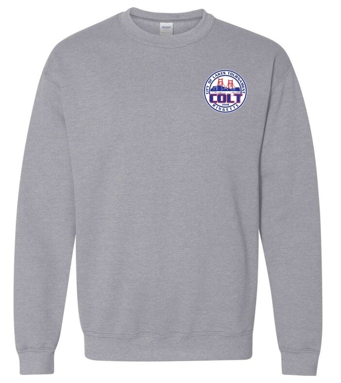 HCL - Sport Grey COLT Crewneck Sweatshirt (Left Chest)