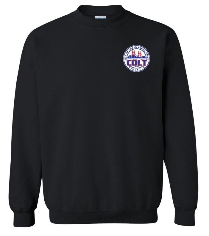 HCL - Black COLT Crewneck Sweatshirt (Left Chest)