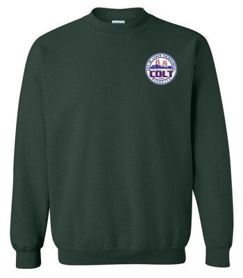 HCL - Forrest Green COLT Crewneck Sweatshirt (Left Chest)