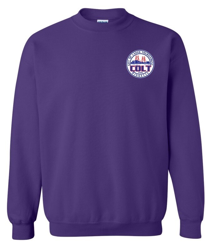 HCL - Purple COLT Crewneck Sweatshirt (Left Chest)