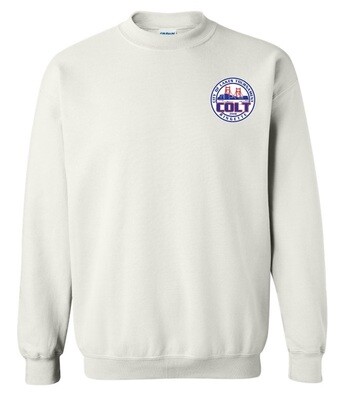 HCL - White COLT Crewneck Sweatshirt (Left Chest)