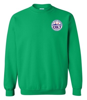 HCL - Irish Green COLT Crewneck Sweatshirt (Left Chest)