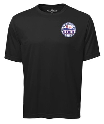 HCL - Black COLT Moist Wick T-Shirt (Left Chest)