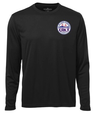 HCL - Black COLT Long Sleeve Moist Wick Shirt (Left Chest)