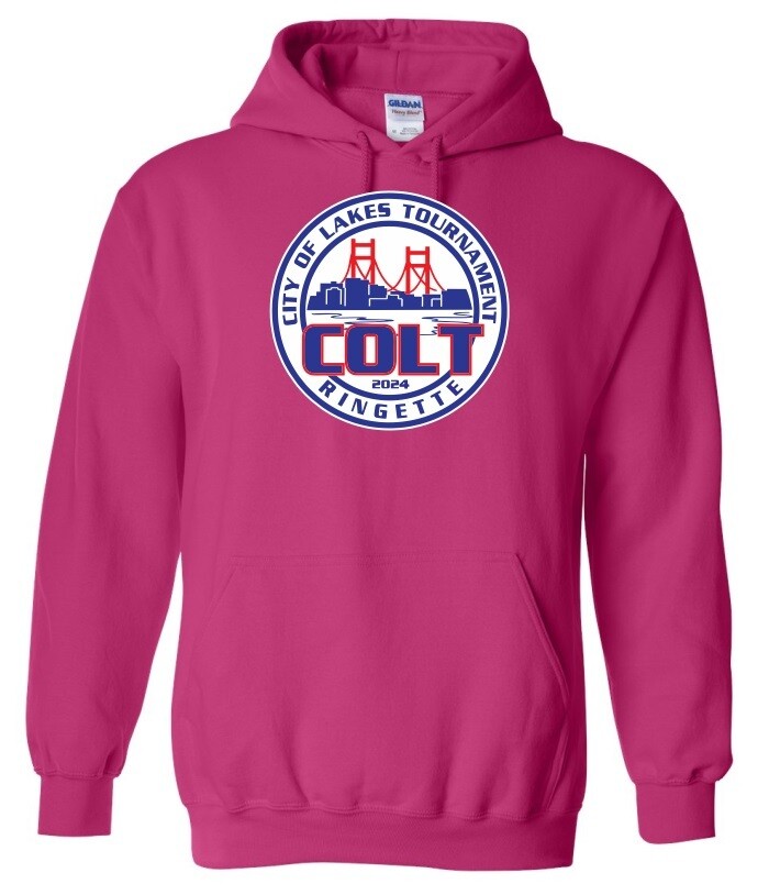 HCL - Pink COLT Hoodie (Full Chest)