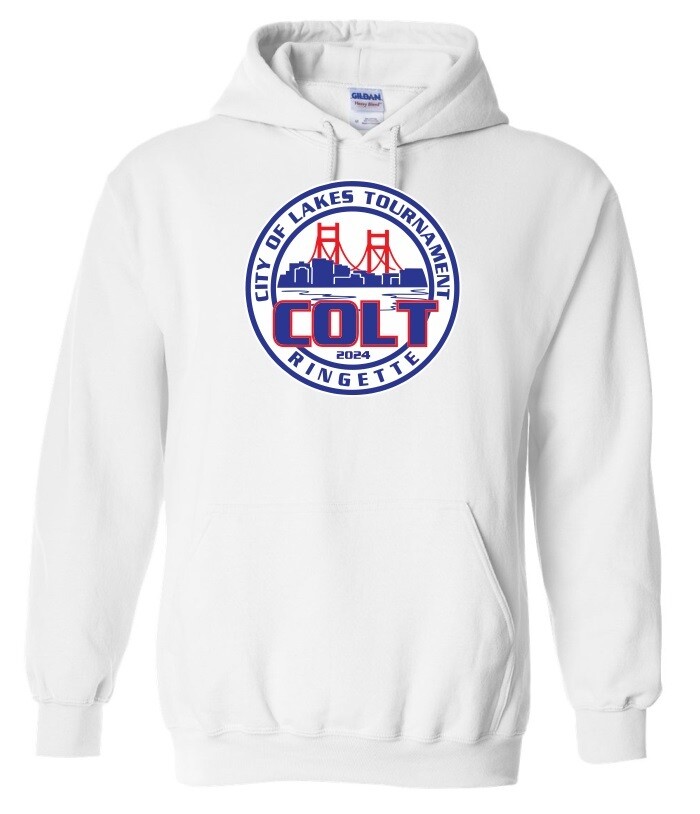 HCL - White COLT Hoodie (Full Chest)