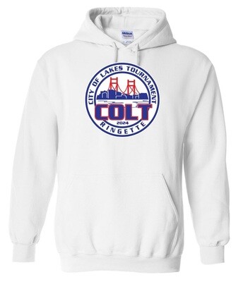 HCL - White COLT Hoodie (Full Chest)