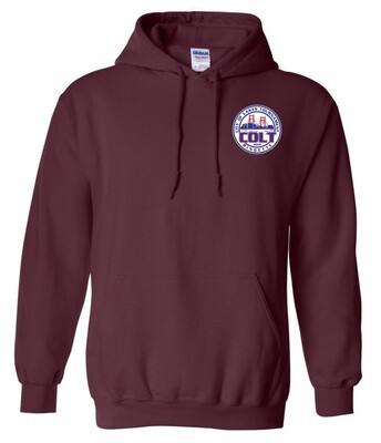 HCL - Maroon COLT Hoodie (Left Chest)