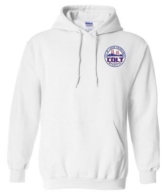 HCL - White COLT Hoodie (Left Chest)