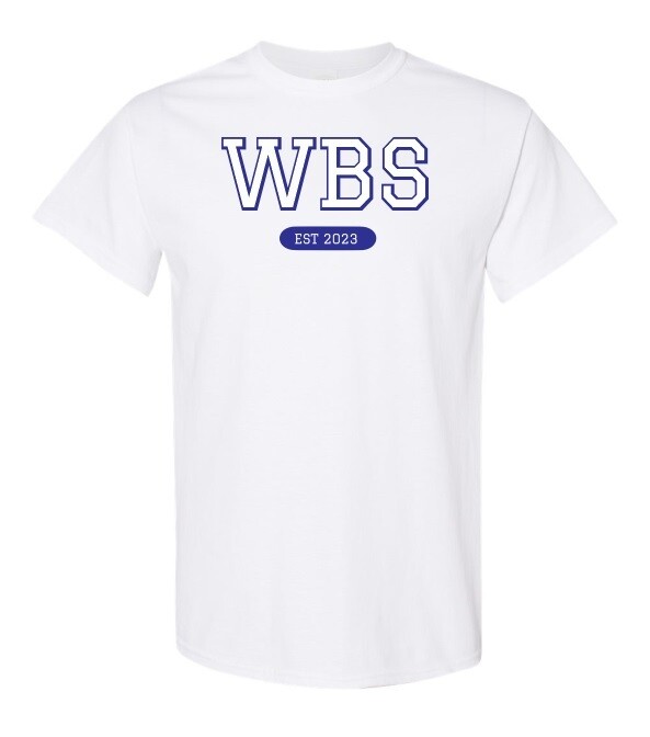 West Bedford School - White WBS T-Shirt