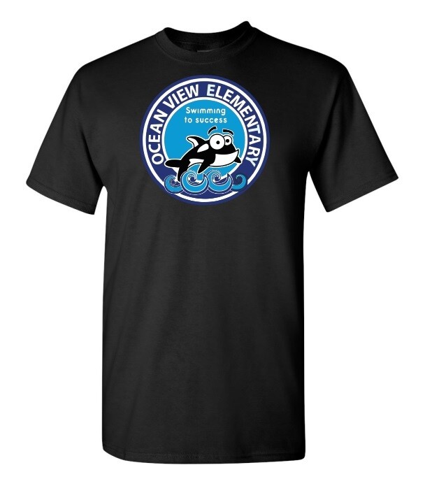 Ocean View Elementary School - Black T-Shirt