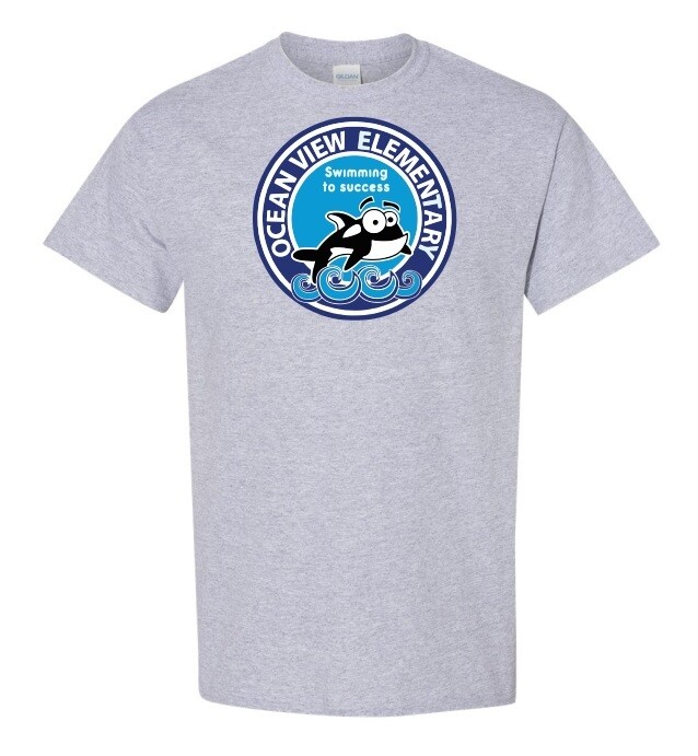Ocean View Elementary School - Sport Grey T-Shirt