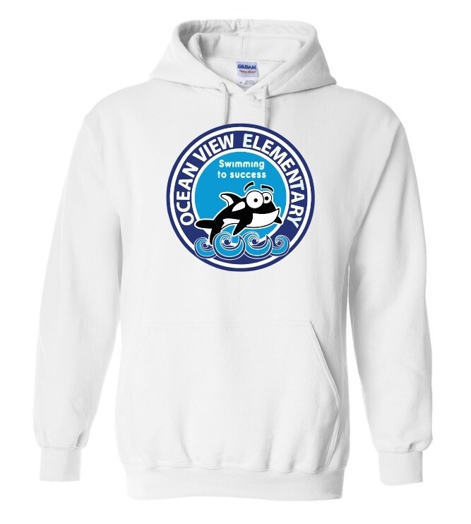 Ocean View Elementary School - White Hoodie