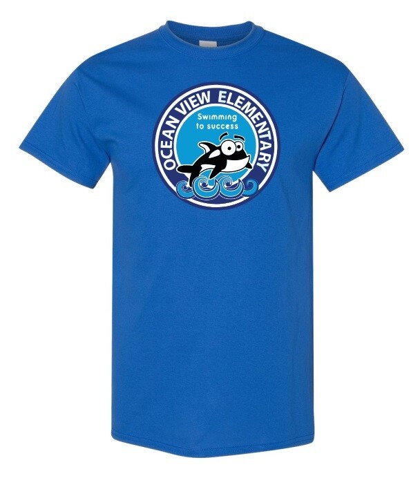 Ocean View Elementary School - Royal Blue T-Shirt