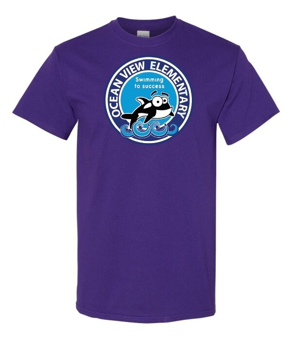 Ocean View Elementary School - Purple T-Shirt