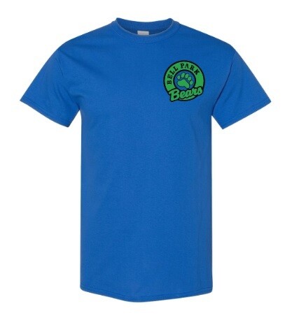 Bell Park Academic Centre - Royal Blue Bell Park Bears T-Shirt (Left Chest)