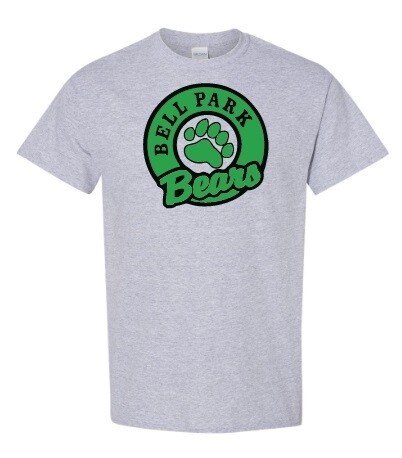 Bell Park Academic Centre - Sport Grey Bell Park Bears T-Shirt (Full Chest)