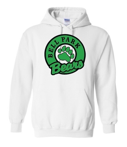 Bell Park Academic Centre - White Bell Park Bears Hoodie (Full Chest)