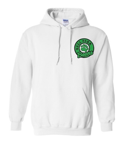 Bell Park Academic Centre - White Bell Park Bears Hoodie (Left Chest)