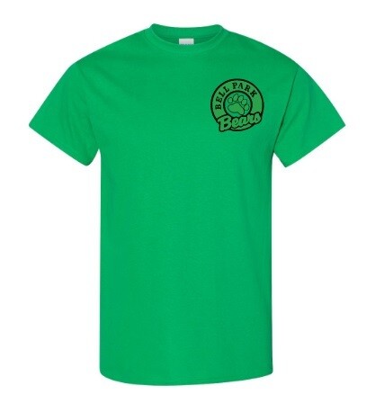 Bell Park Academic Centre - Kelly Green Bell Park Bears T-Shirt (Left Chest)