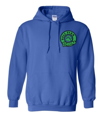 Bell Park Academic Centre - Royal Blue Bell Park Bears Hoodie (Left Chest)