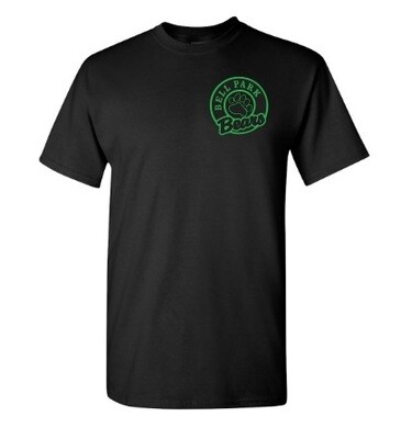 Bell Park Academic Centre - Black Bell Park Bears T-Shirt (Reversed Color Logo Left Chest)
