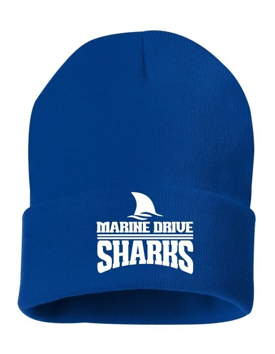 Marine Drive Academy - Royal Blue Marine Drive Sharks Cuff Beanie