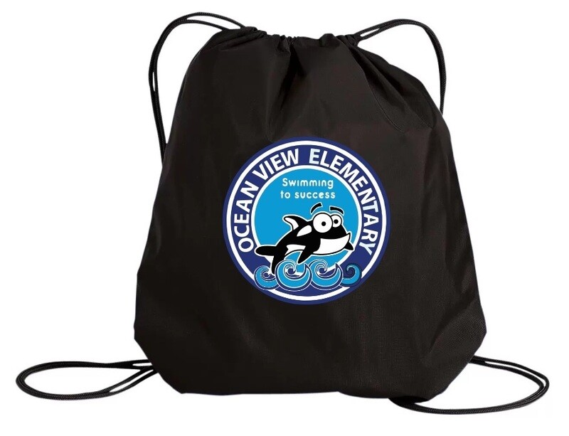 Ocean View Elementary School  - Black Cinch Bag