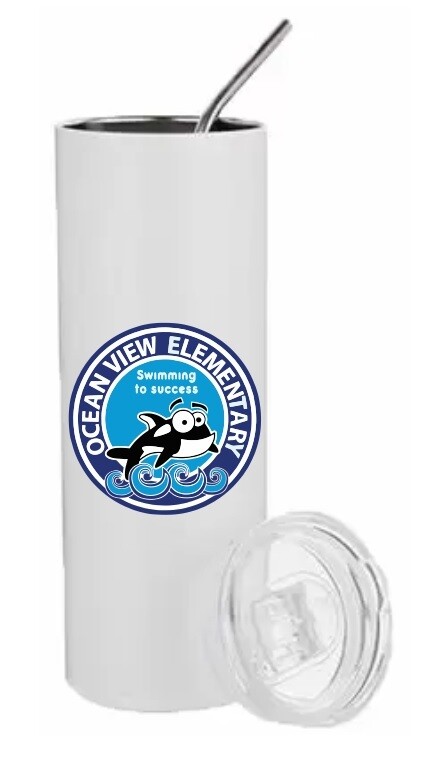 Ocean View Elementary School -  Tumbler with Straw