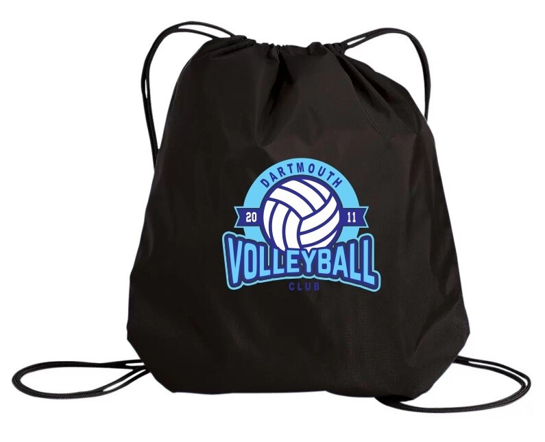Dartmouth Volleyball Club - Black Dartmouth Volleyball Club Logo Cinch Bag
