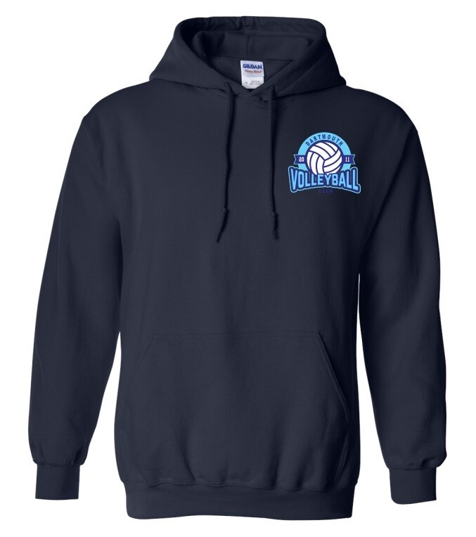 Dartmouth Volleyball Club - Navy Dartmouth Volleyball Club Logo Hoodie (Left Chest Logo)