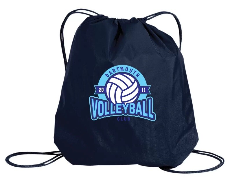 Dartmouth Volleyball Club - Navy Dartmouth Volleyball Club Logo Cinch Bag