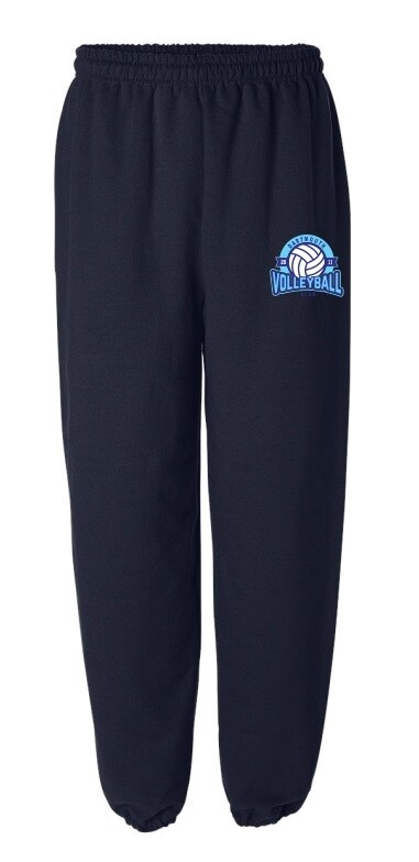 Dartmouth Volleyball Club - Navy Dartmouth Volleyball Club Logo Sweatpants (Hip Logo)