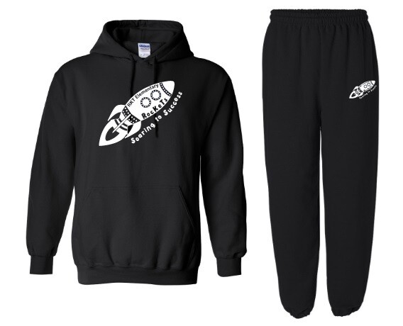 RKT Elementary School  - Black RKT Logo Sweatsuit (Hoodie &amp; Sweatpants)