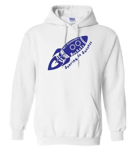 RKT Elementary School - White RKT Logo Hoodie