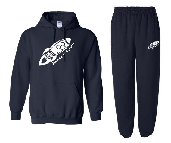 RKT Elementary School  - Navy RKT Logo Sweatsuit (Hoodie &amp; Sweatpants)