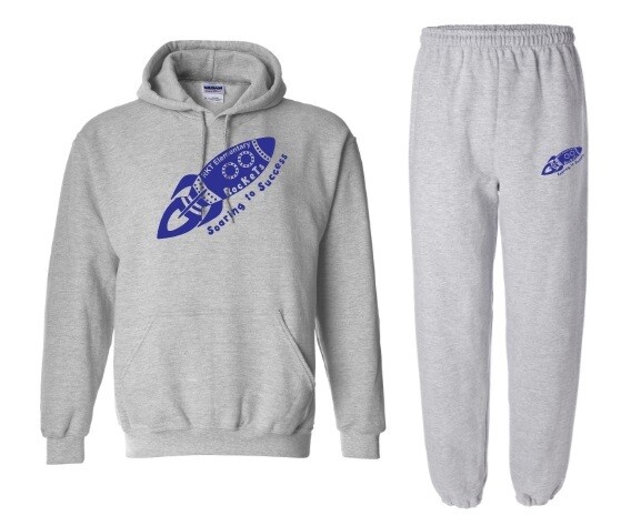 RKT Elementary School  - Sport Grey RKT Logo Sweatsuit (Hoodie &amp; Sweatpants)