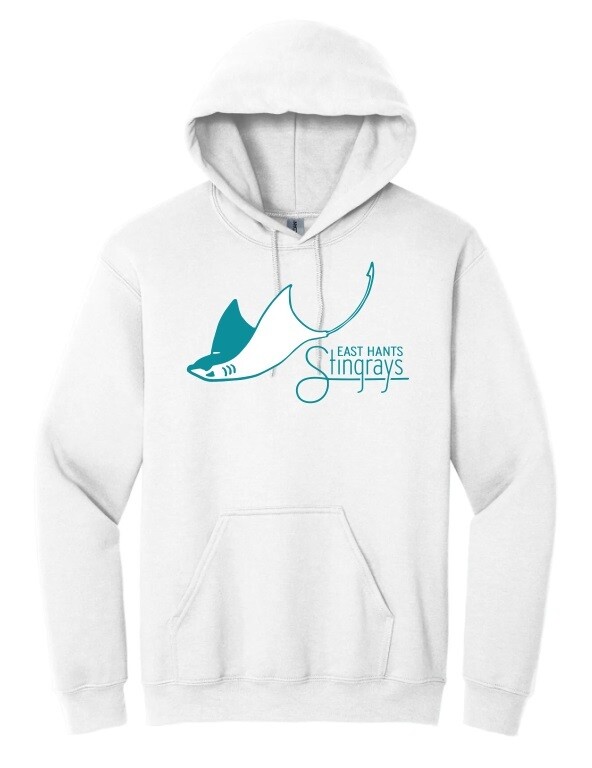 East Hants Stingrays - White Stingrays Hoodie (Full Chest)