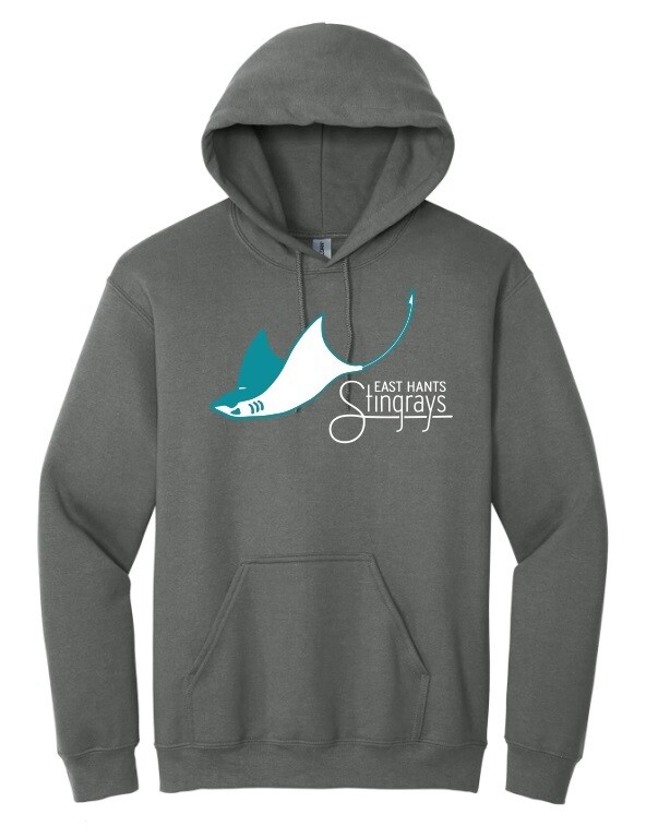 East Hants Stingrays - Dark Heather Grey Stingrays Hoodie (Full Chest)
