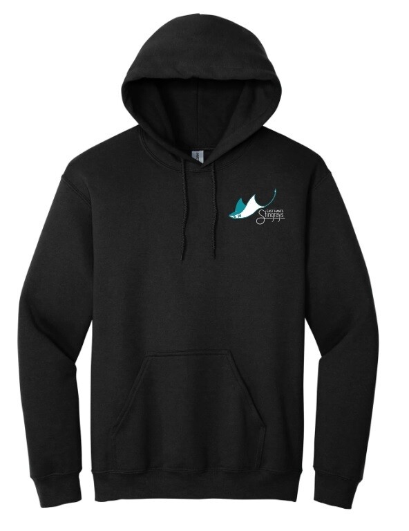 East Hants Stingrays - Black Stingrays Hoodie (Left Chest)