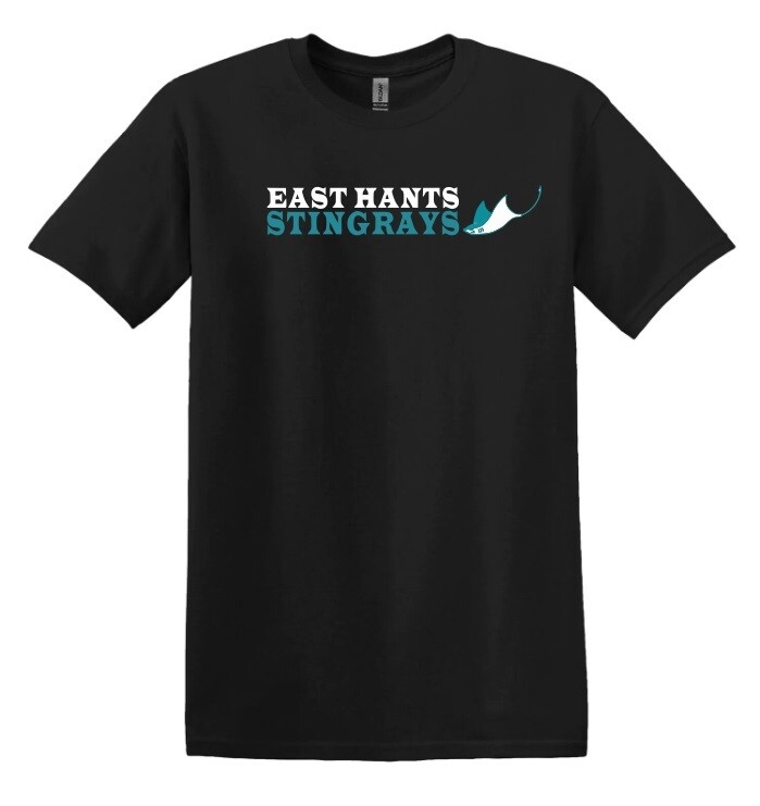 East Hants Stingrays  - Black East Hants Stingrays T-Shirt (Full Chest)