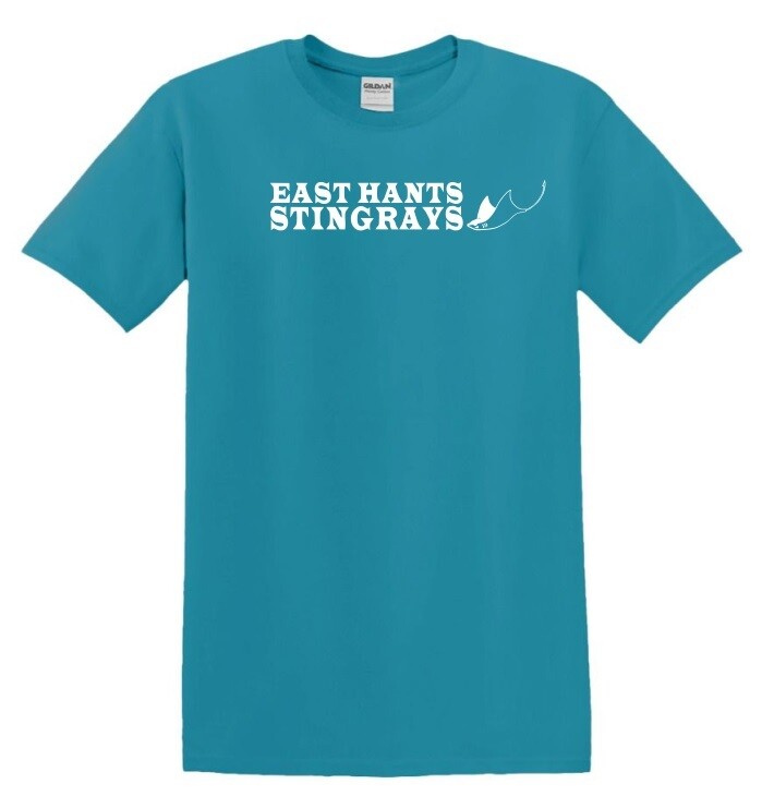 East Hants Stingrays  - Tropical Blue East Hants Stingrays T-Shirt (Full Chest)