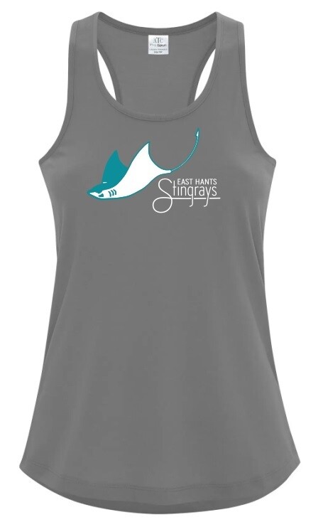 East Hants Stingrays - Coal Grey Stingrays Racerback Tank (Full Chest)