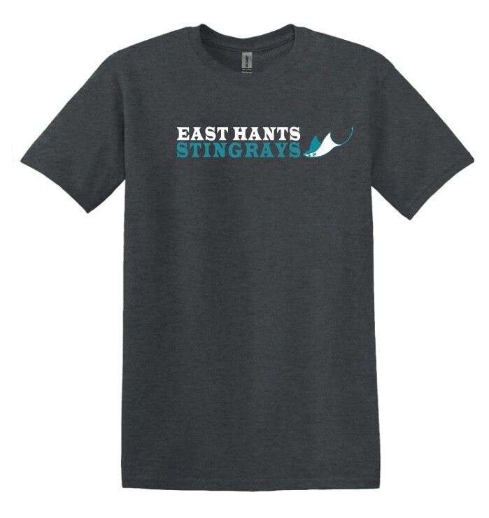East Hants Stingrays  - Dark Heather Grey East Hants Stingrays T-Shirt (Full Chest)