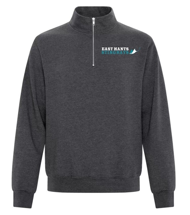 East Hants Stingrays - Dark Heather Grey East Hants Stingrays 1/4 Zip Sweatshirt