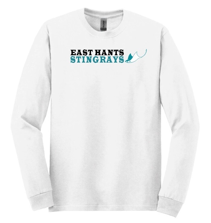 East Hants Stingrays - White East Hants Stingrays Long Sleeve Cotton Shirt (Full Chest)