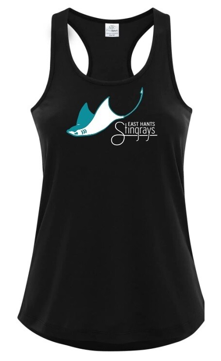 East Hants Stingrays - Black Stingrays Racerback Tank (Full Chest)