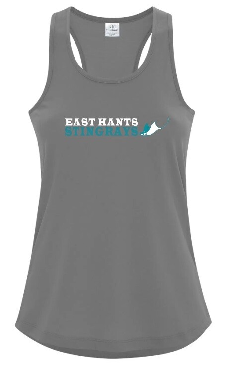 East Hants Stingrays - Coal Grey East Hants Stingrays Racerback Tank (Full Chest)